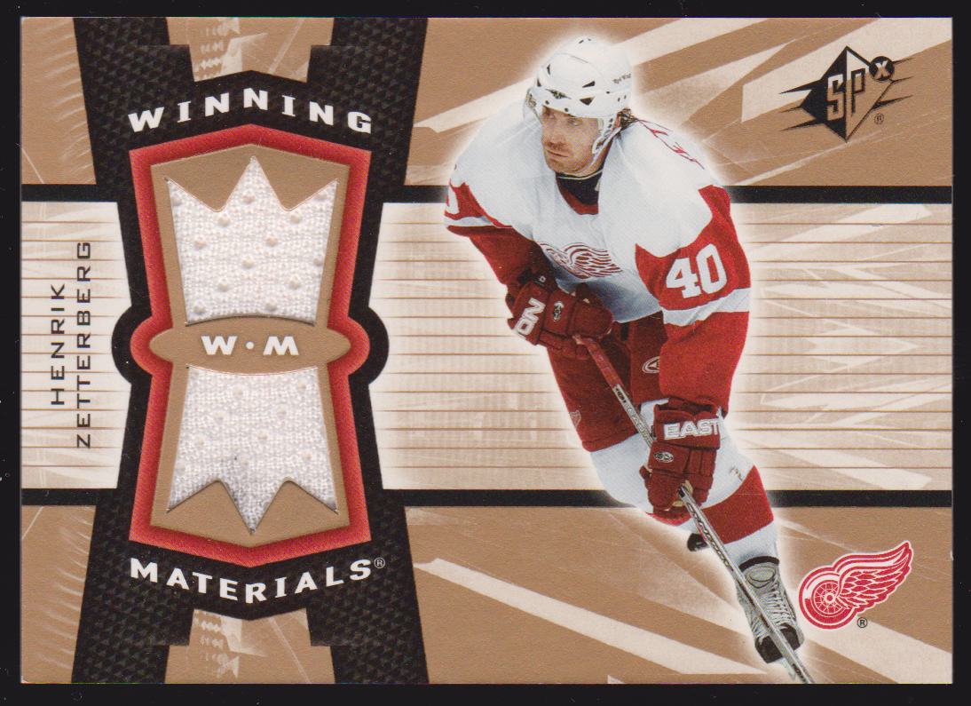 2006-07 SPx Winning Materials #WMHZ Henrik Zetterberg (image for) 2006-07 SPx Winning Materials #WMHZ Henrik Zetterberg