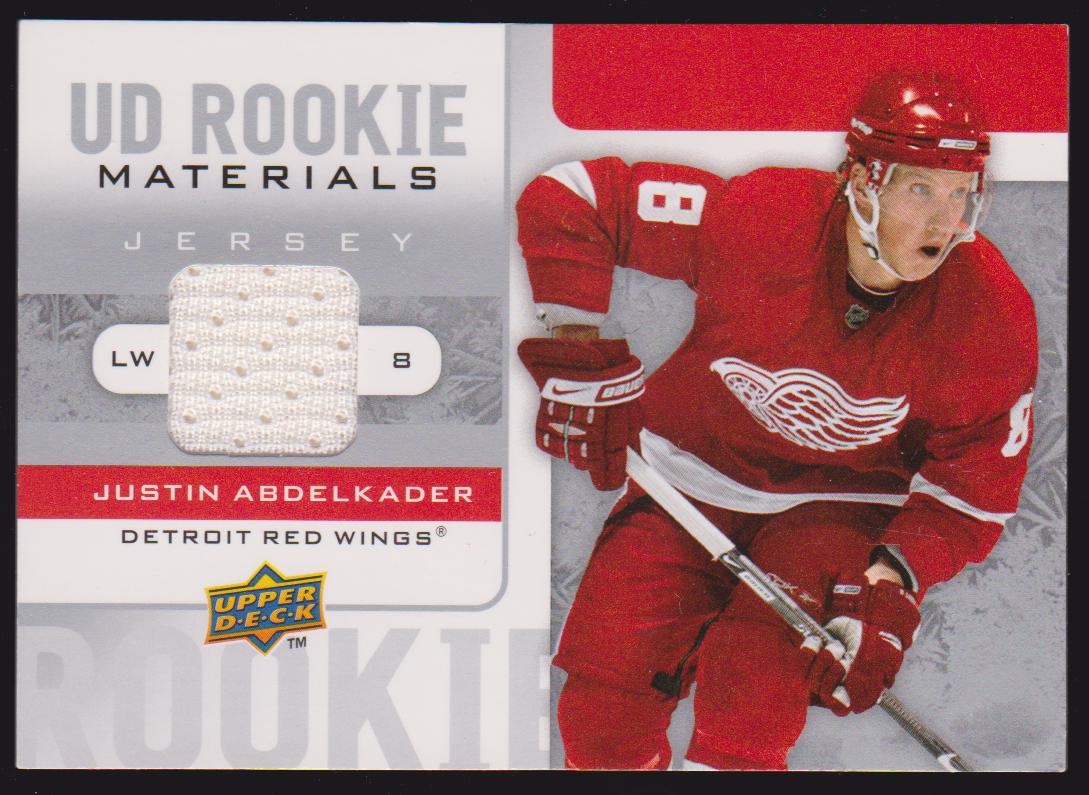 (image for) 2008-09 Upper Deck Rookie Materials #RMJA Justin Abdelkader