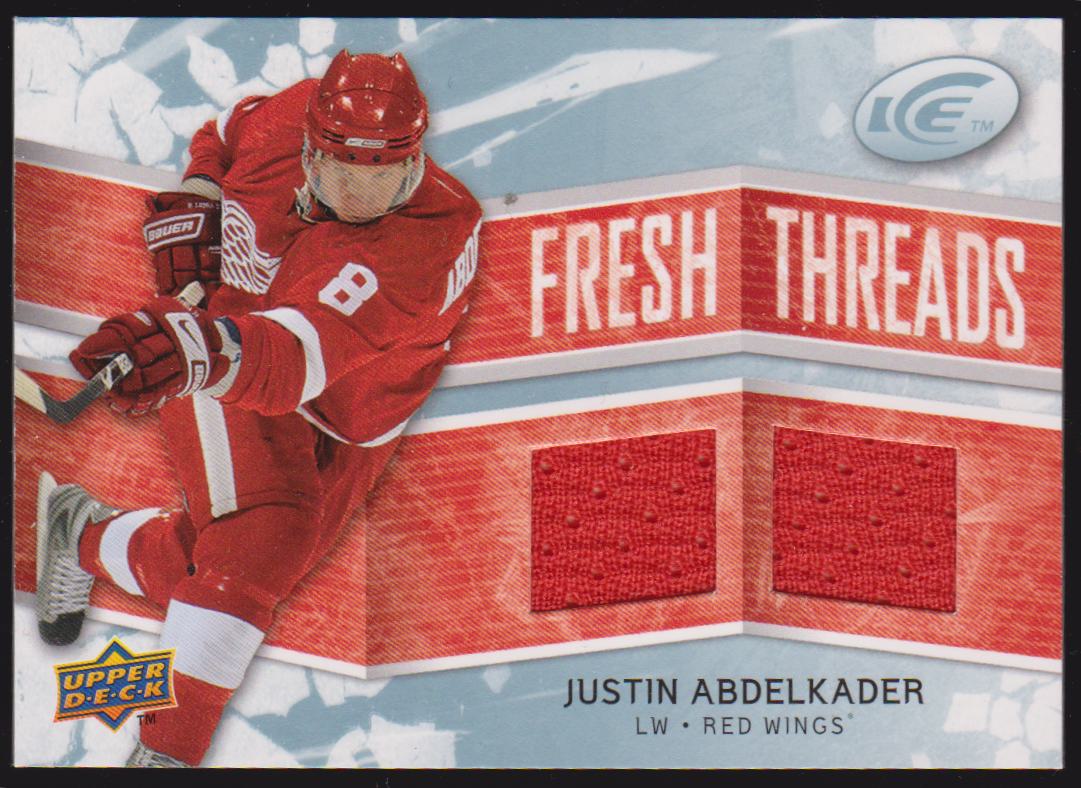 (image for) 2008-09 Upper Deck Ice Fresh Threads #FTJA Justin Abdelkader - RC Year