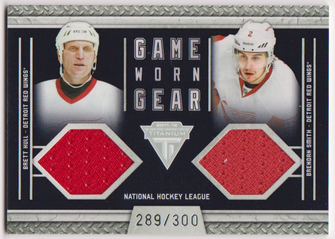 (image for) 2011-12 Panini Titanium Game Worn Gear Dual Memorabilia #37 Brett Hull/Brendan Smith