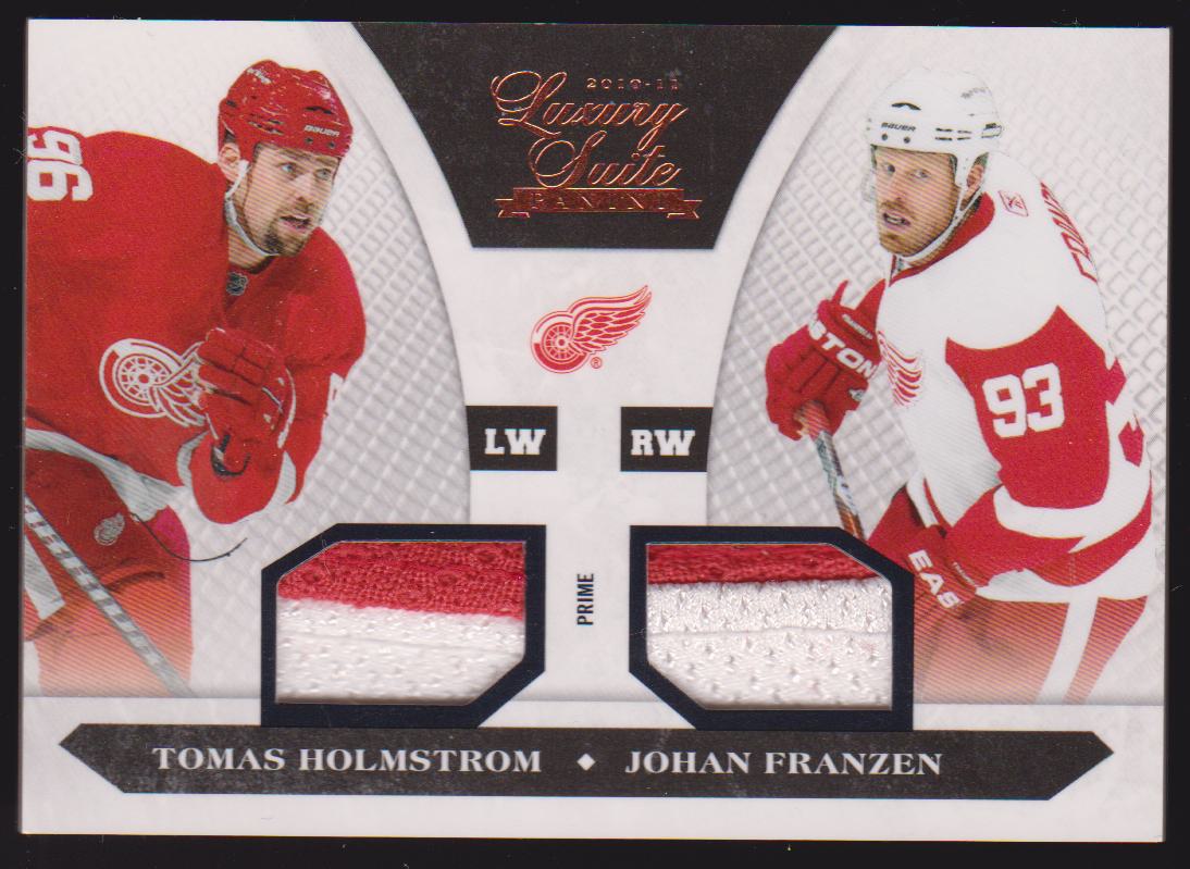 (image for) 2010-11 Luxury Suite Jerseys Prime #83 Tomas Holmstrom/Johan Franzen 39/50
