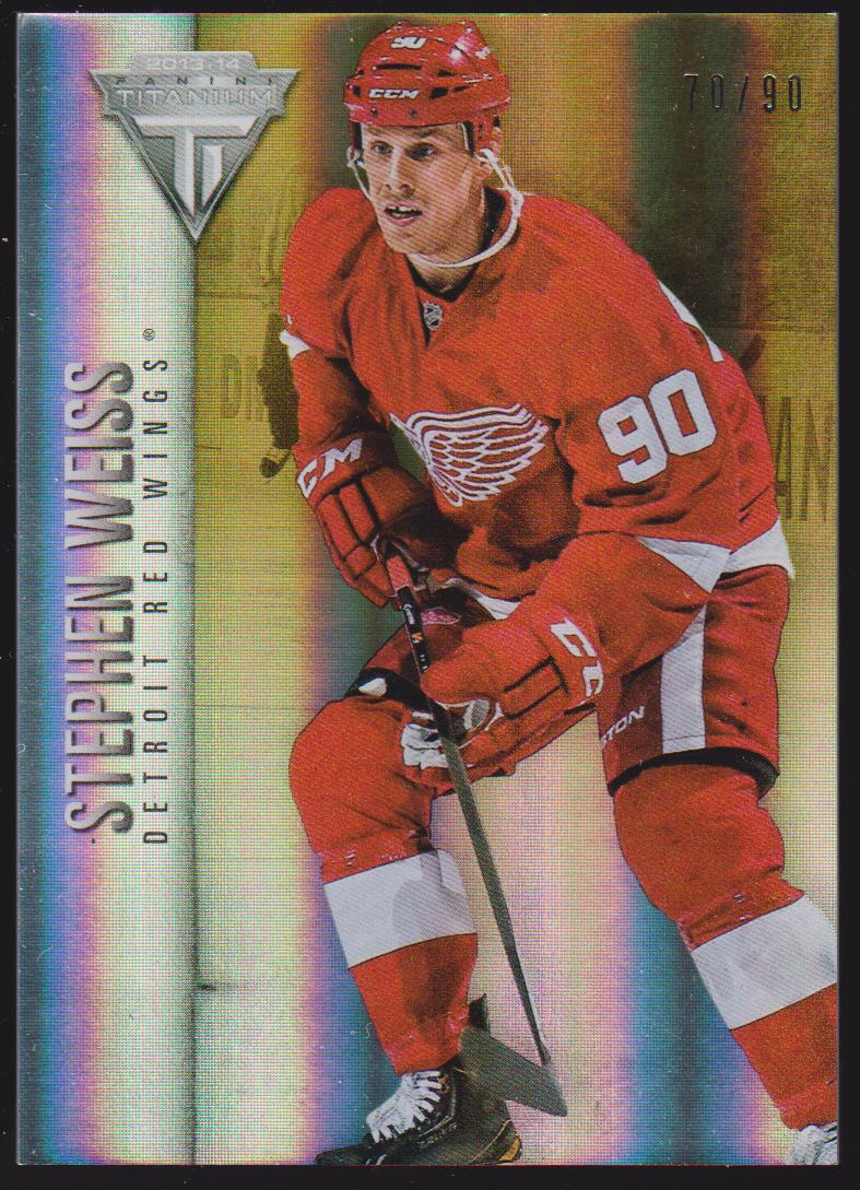 2013-14 Panini Titanium Jersey Number #92 Stephen Weiss 70/90 (image for) 2013-14 Panini Titanium Jersey Number #92 Stephen Weiss 70/90