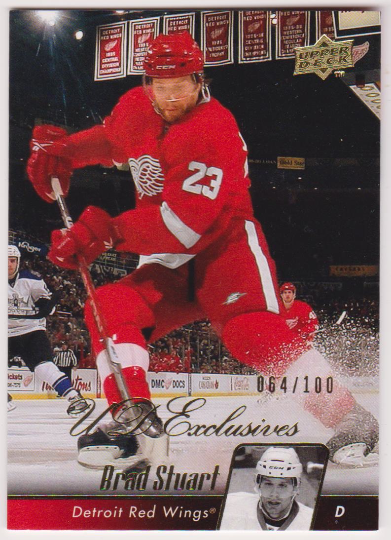 2010-11 Upper Deck Exclusives #133 Brad Stuart 064/100 (image for) 2010-11 Upper Deck Exclusives #133 Brad Stuart 064/100