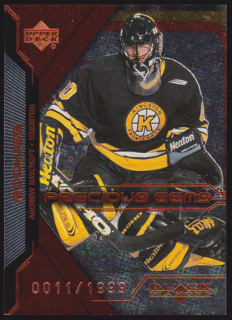 (image for) 2000-01 Black Diamond #71 Andrew Raycroft RC 0011/1999