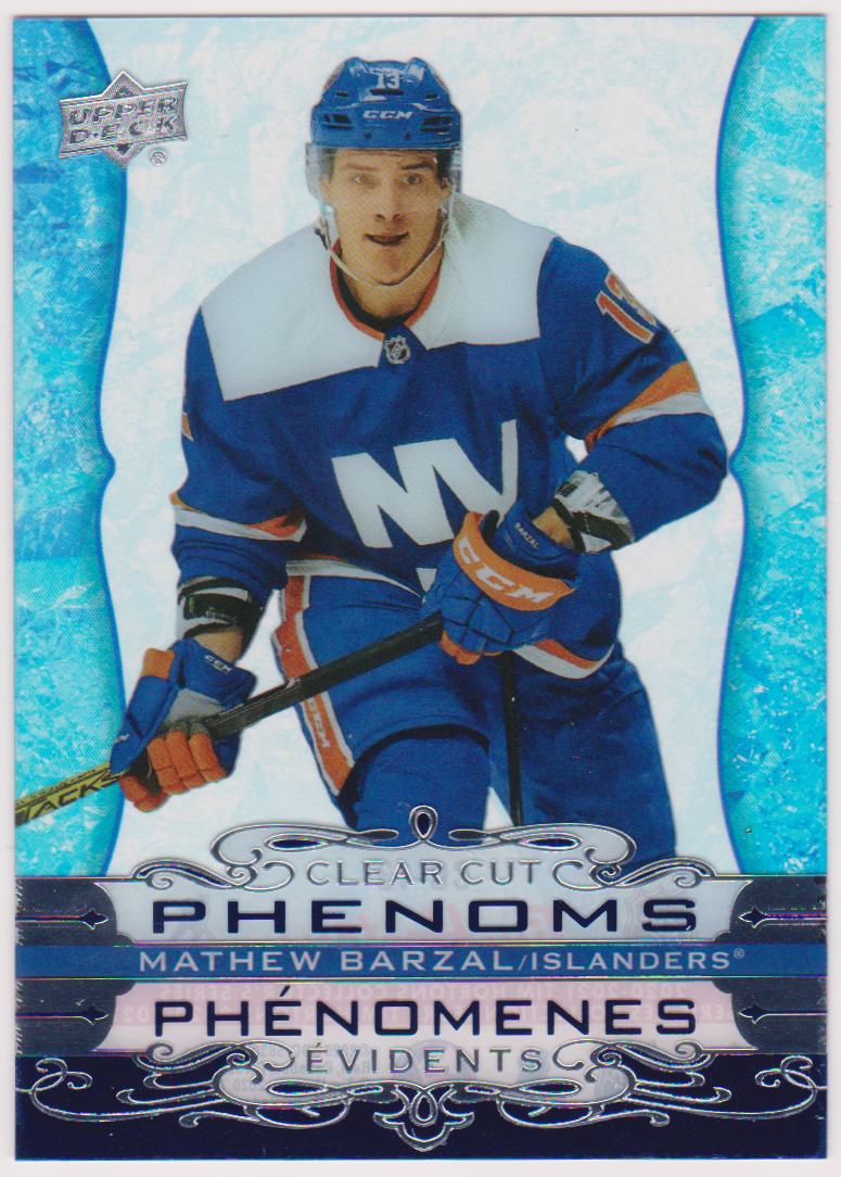 (image for) 2020-21 Upper Deck Tim Hortons Clear Cut Phenoms #CC13 Mathew Barzal