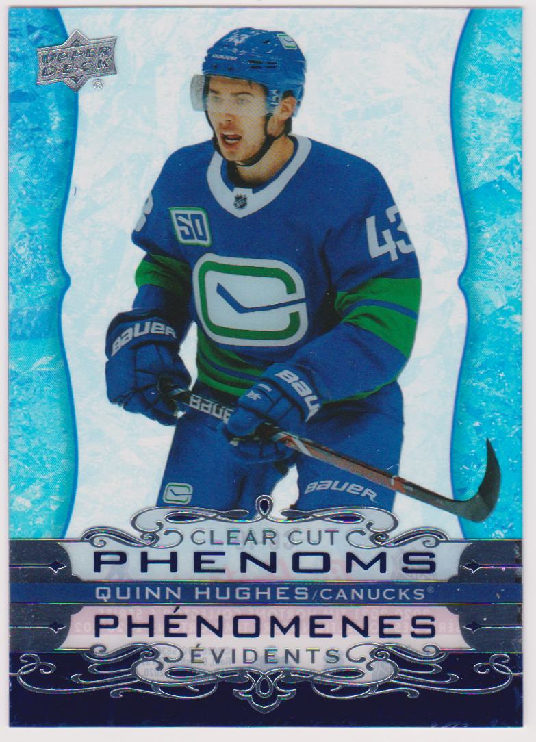 (image for) 2020-21 Upper Deck Tim Hortons Clear Cut Phenoms #CC10 Quinn Hughes