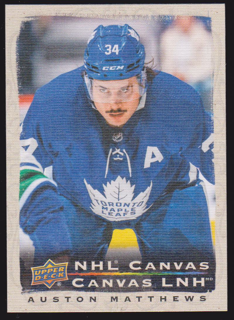2020-21 Upper Deck Tim Hortons NHL Canvas #C10 Auston Matthews (image for) 2020-21 Upper Deck Tim Hortons NHL Canvas #C10 Auston Matthews