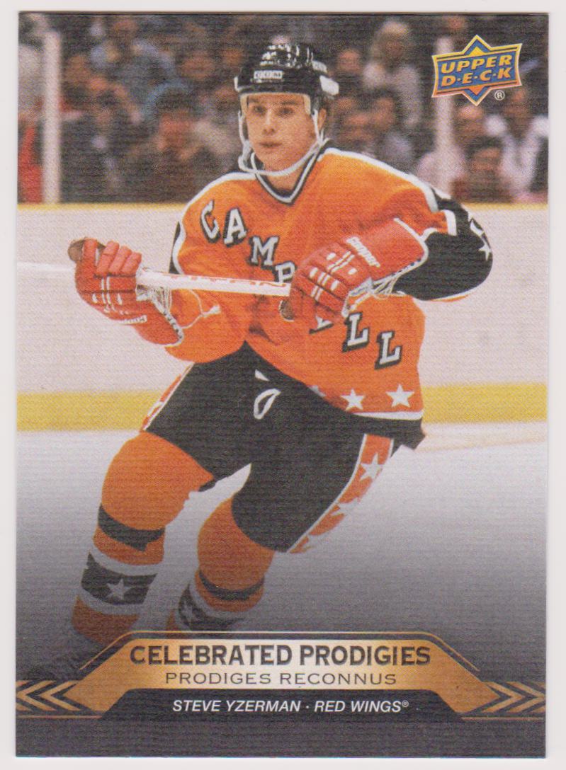 2024-25 Upper Deck Tim Hortons Rookie Retrospective Celebrated Prodigies #CP11 Steve Yzerman (image for) 2024-25 Upper Deck Tim Hortons Rookie Retrospective Celebrated Prodigies #CP11 Steve Yzerman