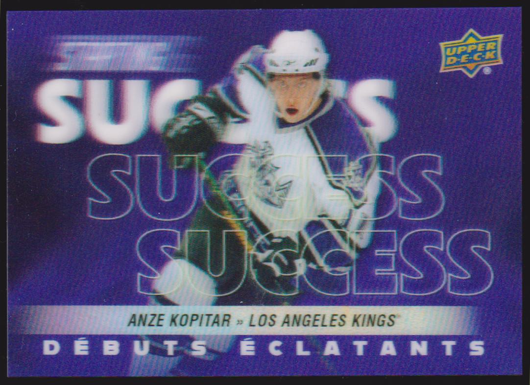 (image for) 2024-25 Upper Deck Tim Hortons Rookie Retrospective Starting Success #SS6 Anze Kopitar