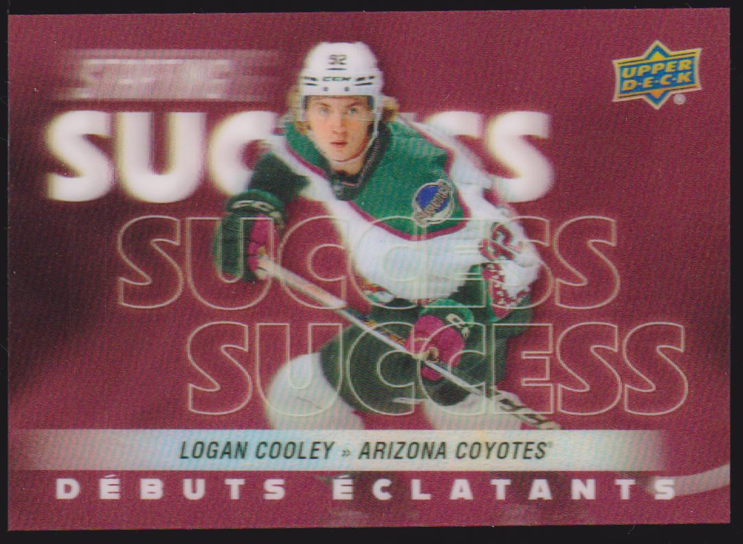 2024-25 Upper Deck Tim Hortons Rookie Retrospective Starting Success #SS10 Logan Cooley (image for) 2024-25 Upper Deck Tim Hortons Rookie Retrospective Starting Success #SS10 Logan Cooley