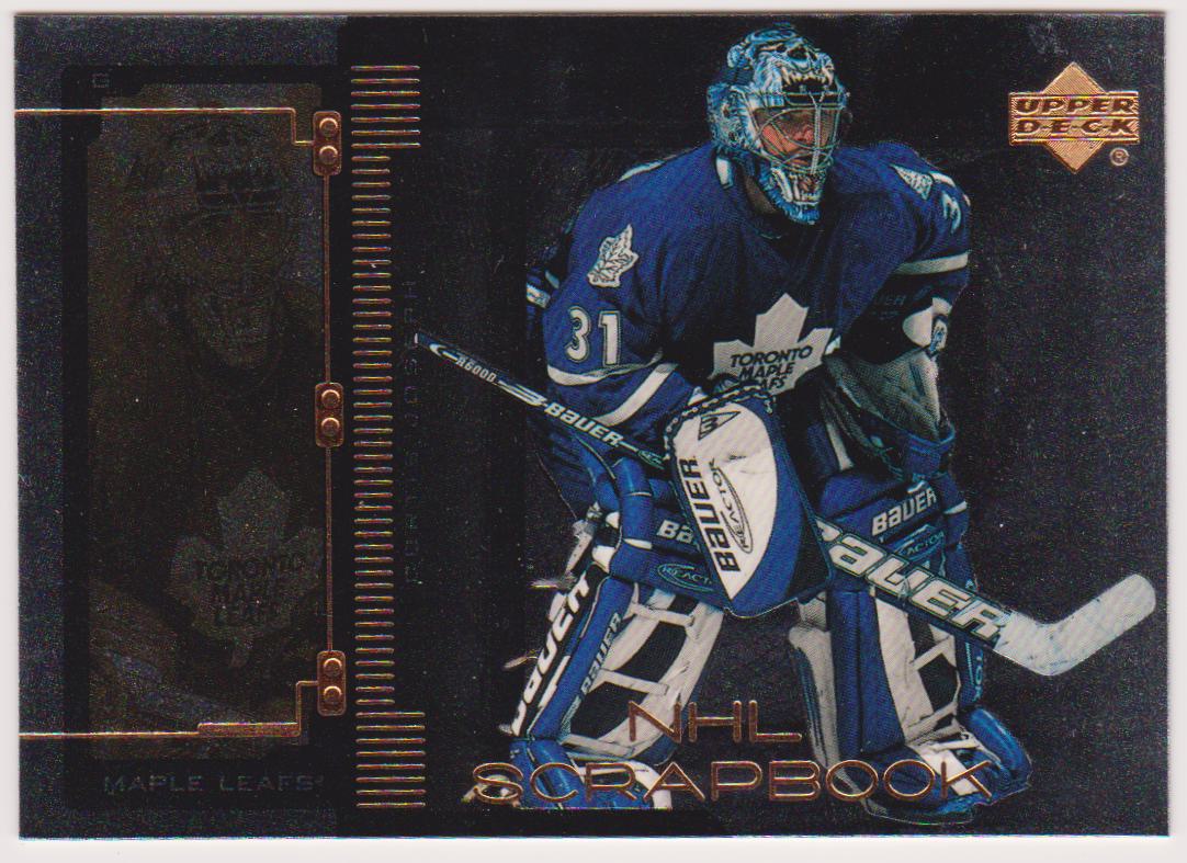 1999-00 Upper Deck NHL Scrapbook #SB8 Curtis Joseph (image for) 1999-00 Upper Deck NHL Scrapbook #SB8 Curtis Joseph