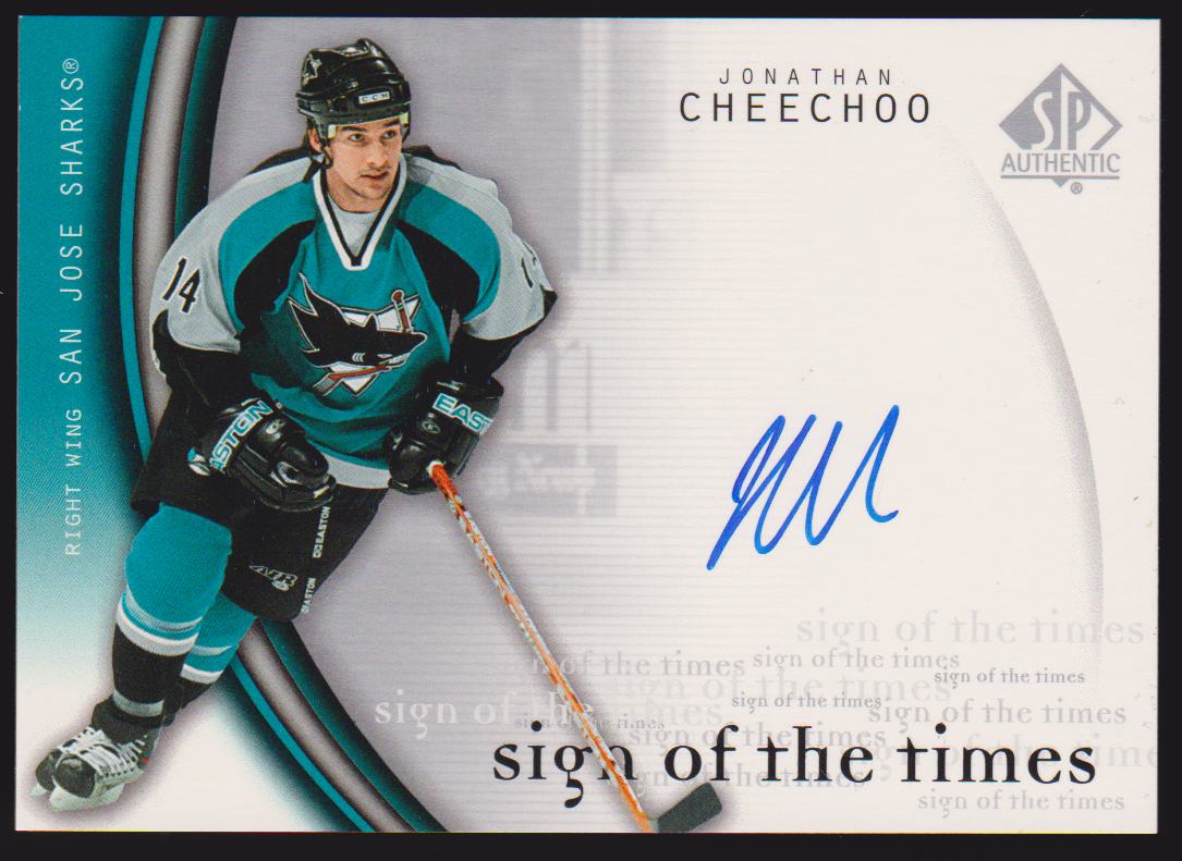 (image for) 2005-06 SP Authentic Sign of the Times #JC Jonathan Cheechoo