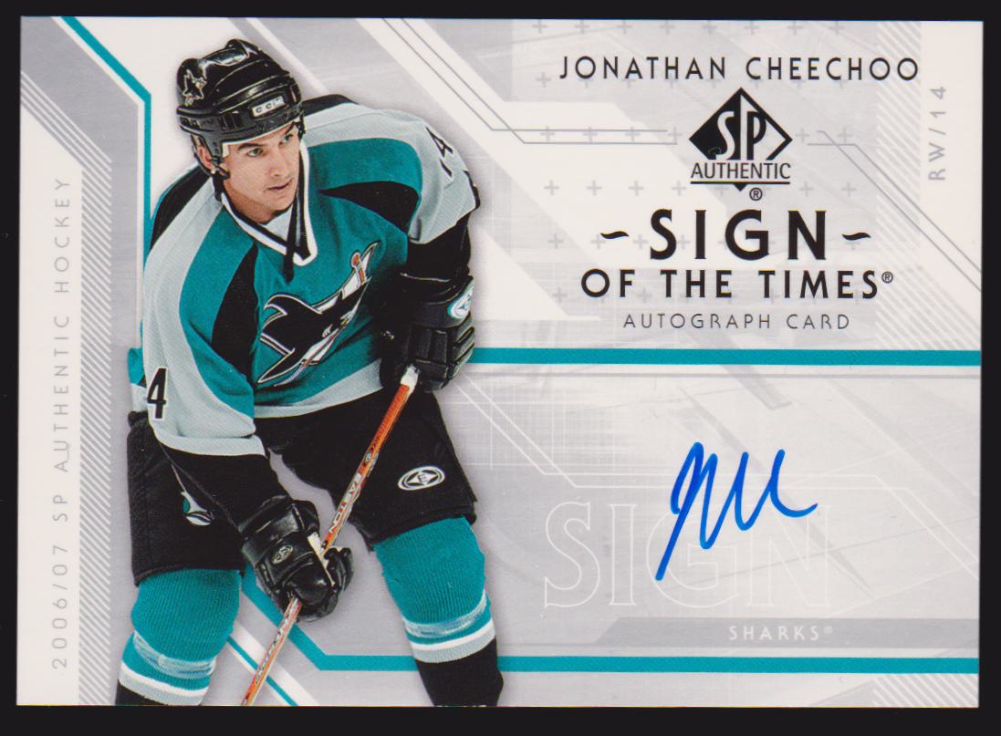 (image for) 2006-07 SP Authentic Sign of the Times #STJC Jonathan Cheechoo AUTO