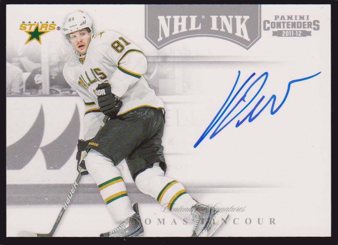 (image for) 2011-12 Panini Contenders NHL Ink #15 Tomas Vincour - AUTO