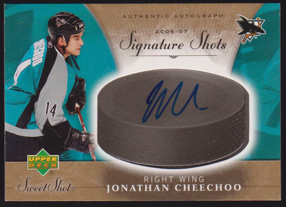 (image for) 2006-07 Sweet Shot Signature Shots #SSCH Jonathan Cheechoo AUTO