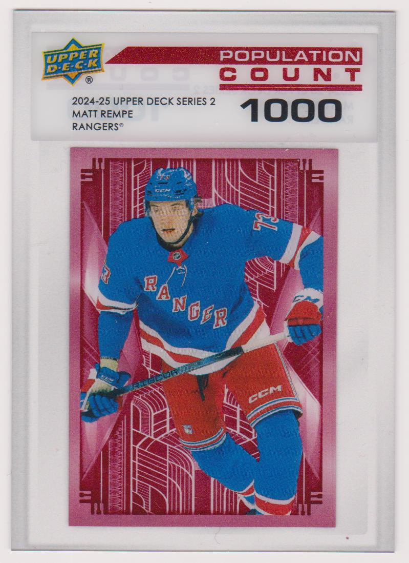 (image for) 2024-25 Upper Deck Population Count 1000 #PC34 Matt Rempe - RC Year