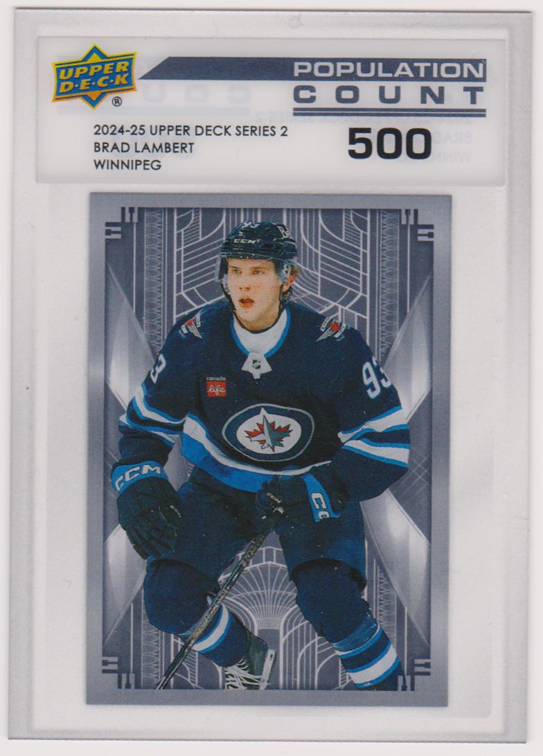 (image for) 2024-25 Upper Deck Population Count 500 #PC51 Brad Lambert - RC Year