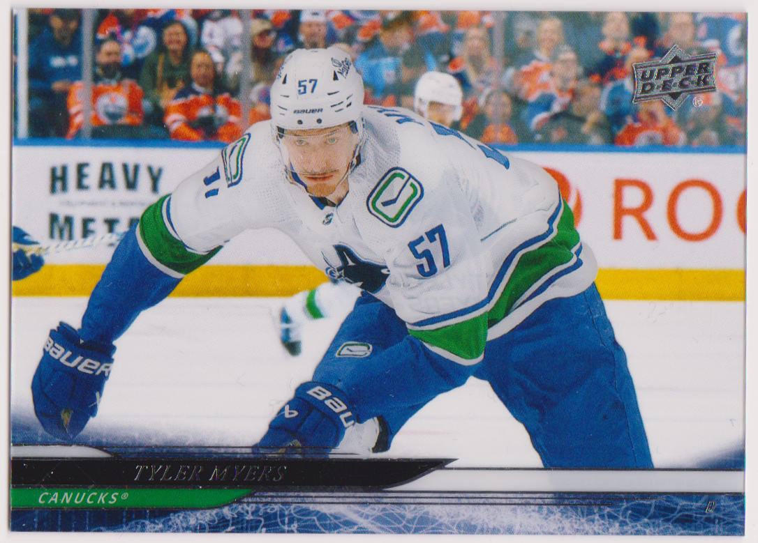 2024-25 Upper Deck Clear Cut Parallel #430 Tyler Myers (image for) 2024-25 Upper Deck Clear Cut Parallel #430 Tyler Myers