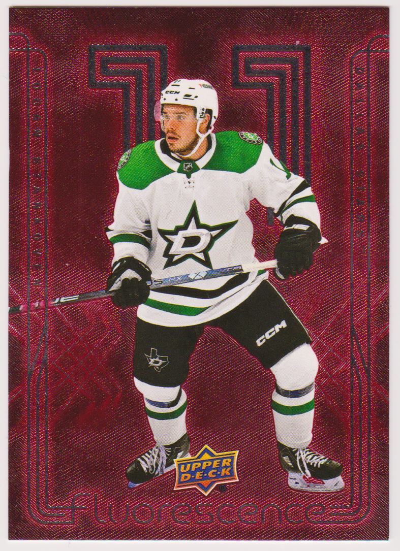 (image for) 2024-25 Upper Deck Fluorescence Red #F35 Logan Stankoven - RC Year