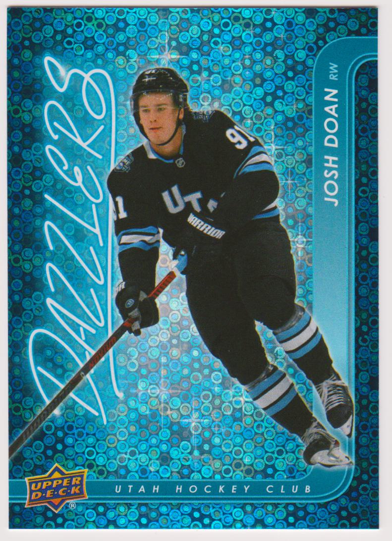 (image for) 2024-25 Upper Deck Dazzlers Blue #DZ90 Josh Doan - RC Year