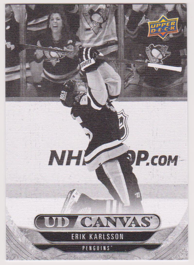 (image for) 2024-25 Upper Deck UD Canvas Black and White #C179 Erik Karlsson