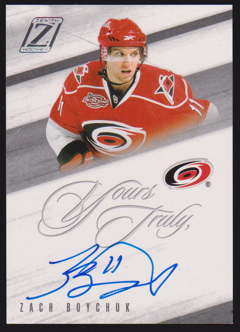 (image for) 2010-11 Zenith Yours Truly Autographs #ZB Zach Boychuk