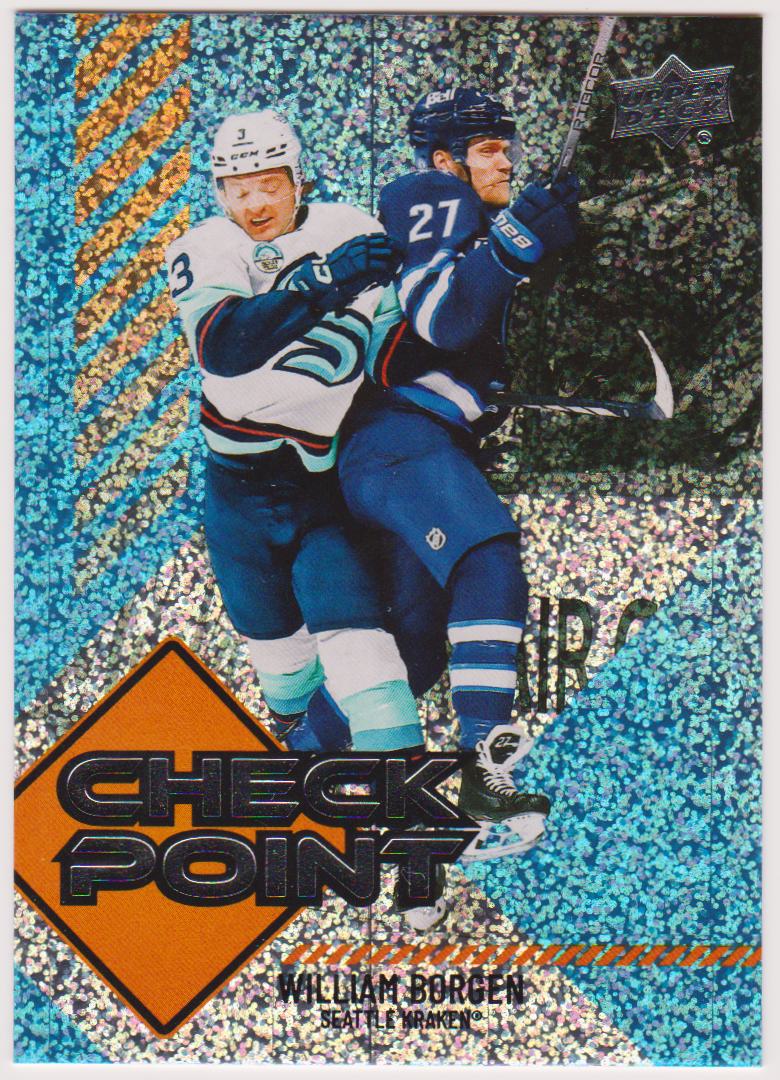 (image for) 2024-25 Upper Deck Checkpoint Speckle #CP20 William Borgen