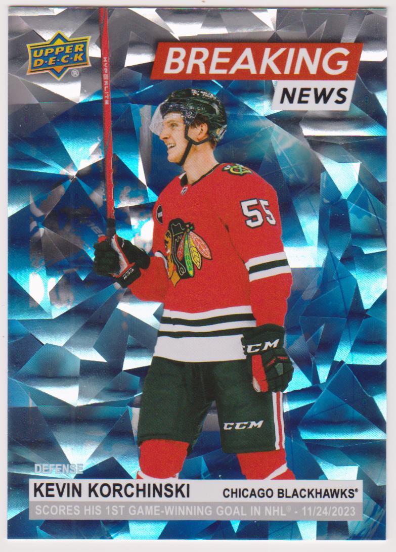 (image for) 2024-25 Upper Deck Breaking News #BN17 Kevin Korchinski