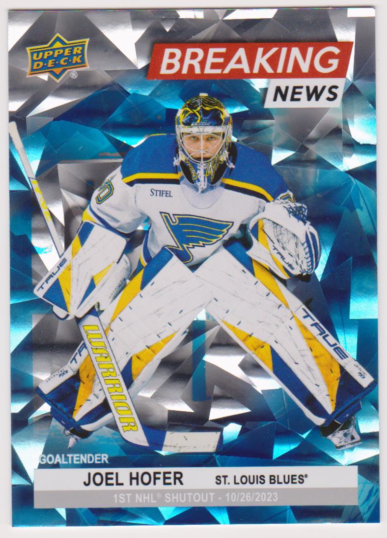 (image for) 2024-25 Upper Deck Breaking News #BN24 Joel Hofer