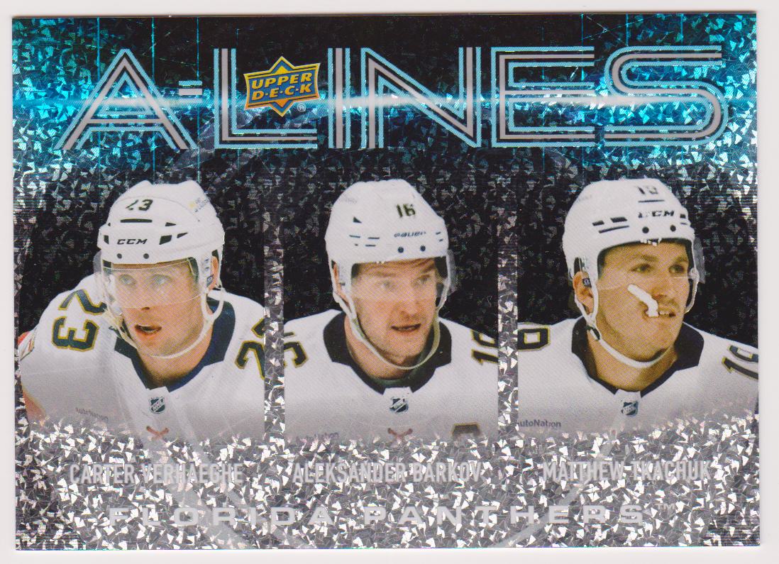 (image for) 2024-25 Upper Deck A-Lines #AL13 Carter Verhaeghe/Aleksander Barkov/Matthew Tkachuk