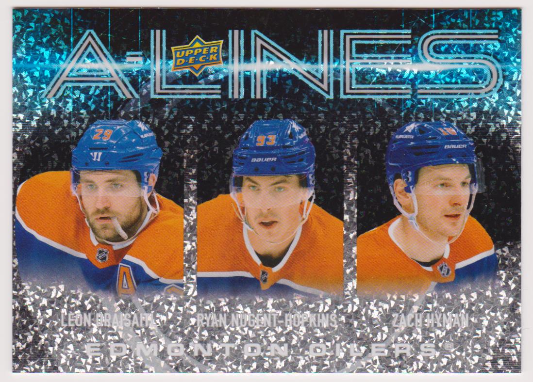 (image for) 2024-25 Upper Deck A-Lines #AL12 Leon Draisaitl/Ryan Nugent-Hopkins/Zach Hyman