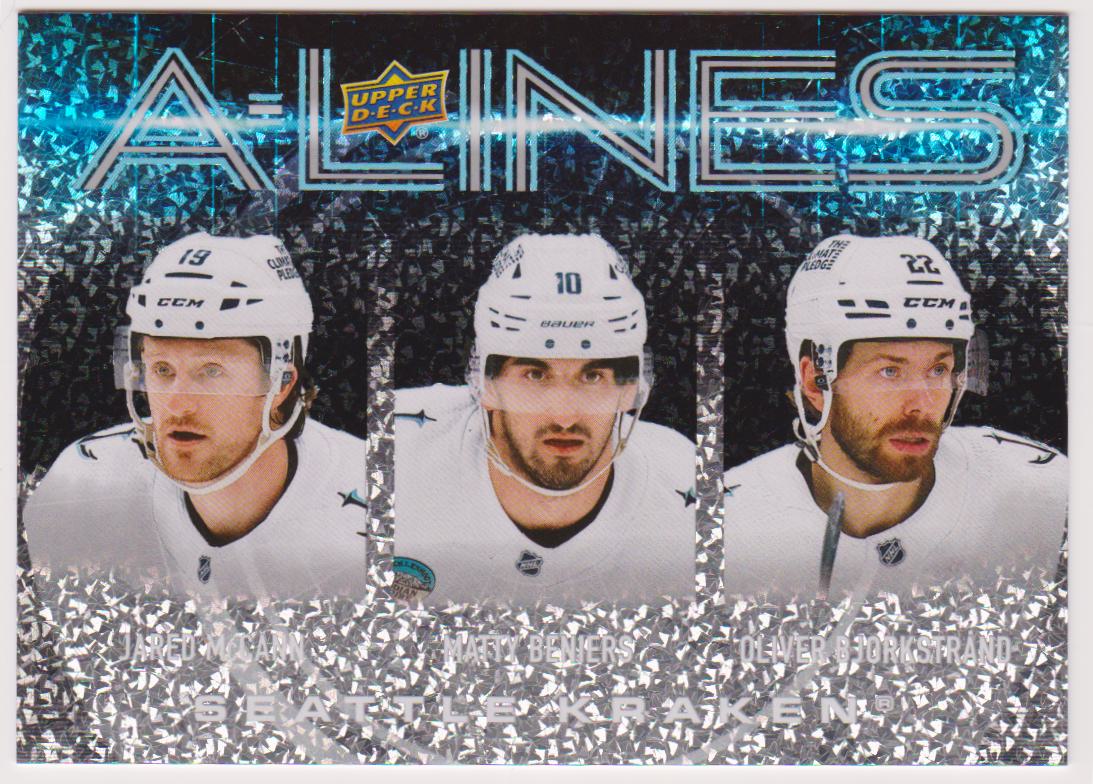 (image for) 2024-25 Upper Deck A-Lines #AL25 Jared McCann/Matty Beniers/Oliver Bjorkstrand