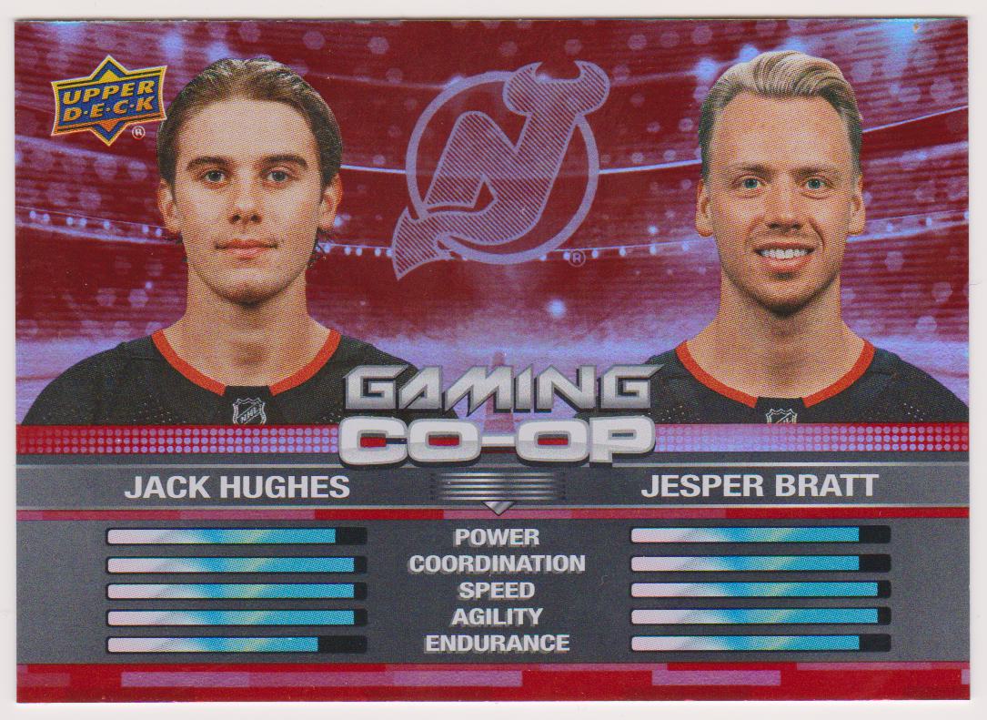 (image for) 2024-25 Upper Deck Gaming Co-Op #CGO19 Jack Hughes/Jesper Bratt