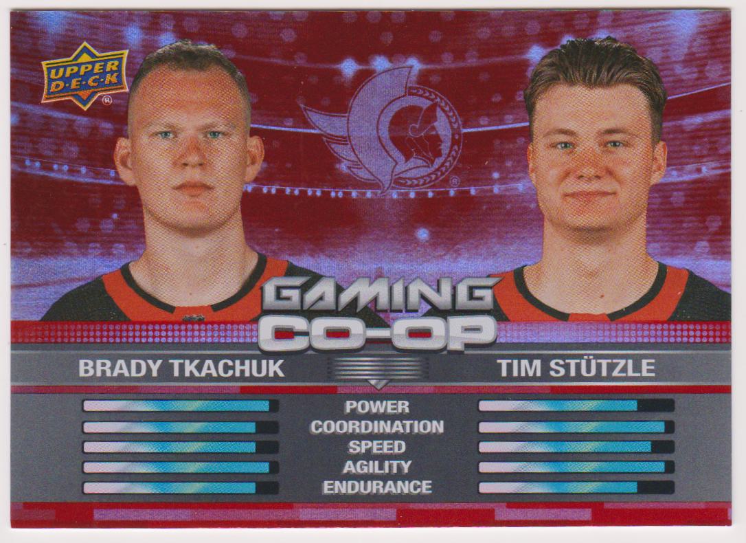 (image for) 2024-25 Upper Deck Gaming Co-Op #CGO12 Brady Tkachuk/Tim Stutzle