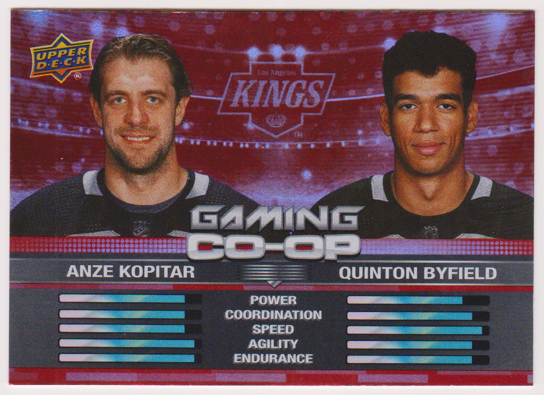 (image for) 2024-25 Upper Deck Gaming Co-Op #CGO18 Anze Kopitar/Quinton Byfield