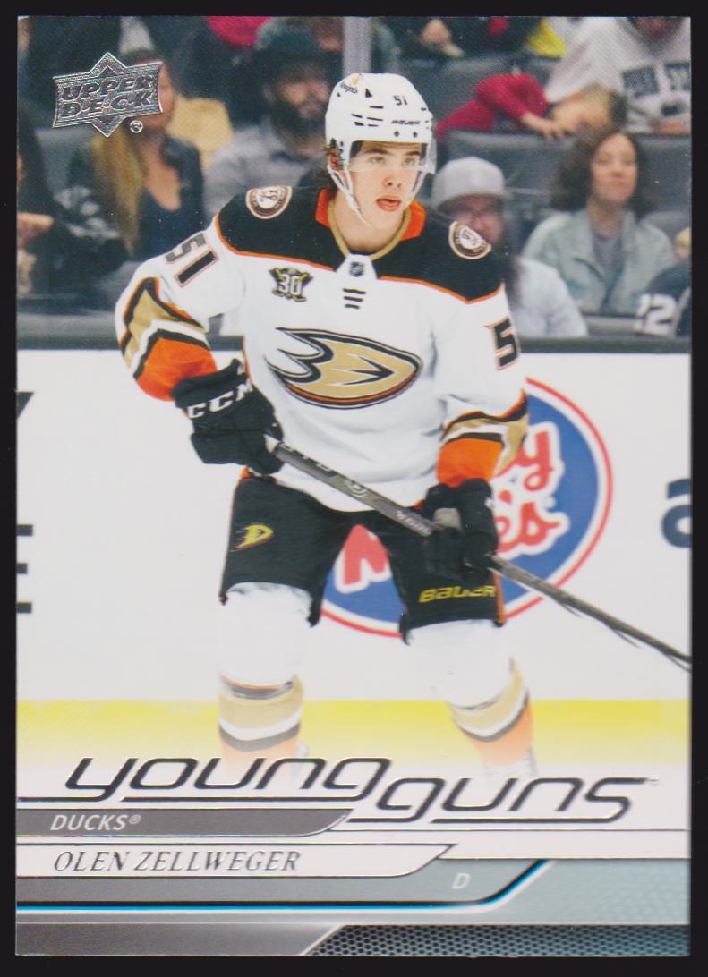 (image for) 2024-25 Upper Deck #236 Olen Zellweger YG RC