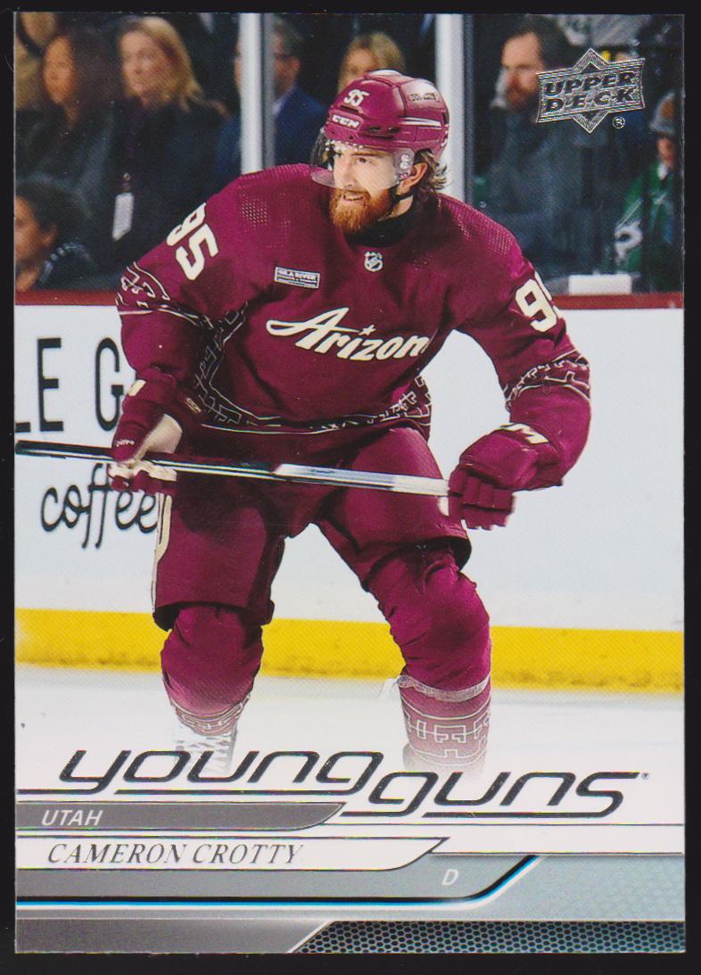 (image for) 2024-25 Upper Deck #238 Cameron Crotty YG RC