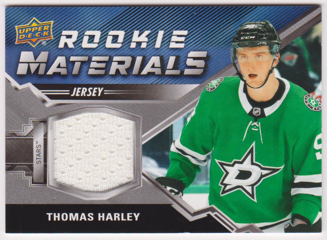 2020-21 Upper Deck Rookie Materials #RMTH Thomas Harley (image for) 2020-21 Upper Deck Rookie Materials #RMTH Thomas Harley