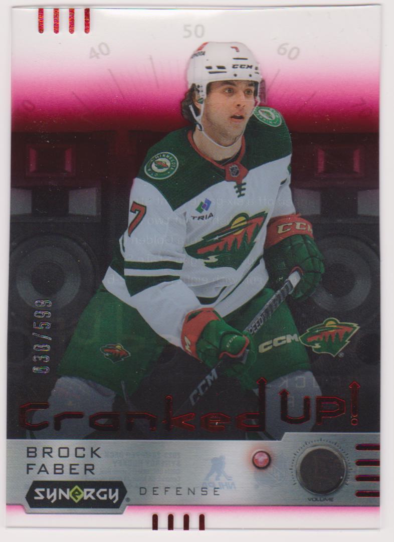 2023-24 Synergy Cranked Up Red #CRBF Brock Faber 038/599 - RC Year (image for) 2023-24 Synergy Cranked Up Red #CRBF Brock Faber 038/599 - RC Year