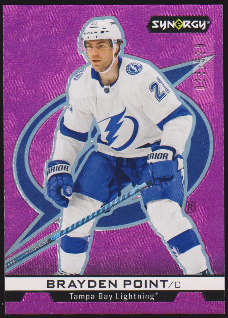 2024-25 Synergy NHL Impressions Magenta #IM37 Brayden Point 028/599 (image for) 2024-25 Synergy NHL Impressions Magenta #IM37 Brayden Point 028/599