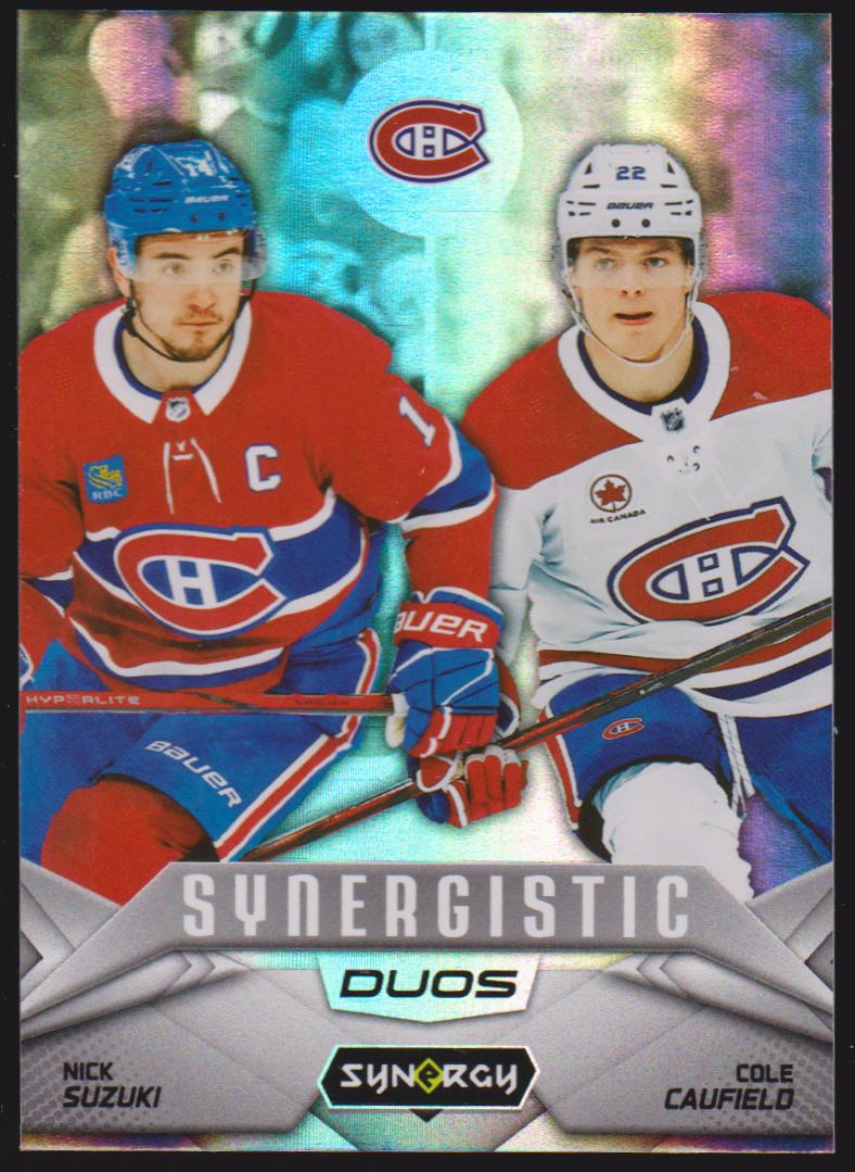 2024-25 Synergy Synergistic Duos Stars #SD1 Nick Suzuki/Cole Caufield (image for) 2024-25 Synergy Synergistic Duos Stars #SD1 Nick Suzuki/Cole Caufield