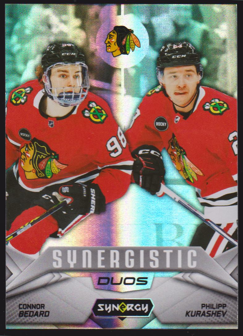 2024-25 Synergy Synergistic Duos Stars #SD17 Connor Bedard/Philipp Kurashev (image for) 2024-25 Synergy Synergistic Duos Stars #SD17 Connor Bedard/Philipp Kurashev