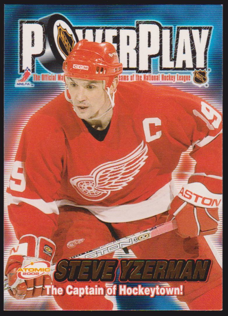 (image for) 2001-02 Atomic Power Play #14 Steve Yzerman