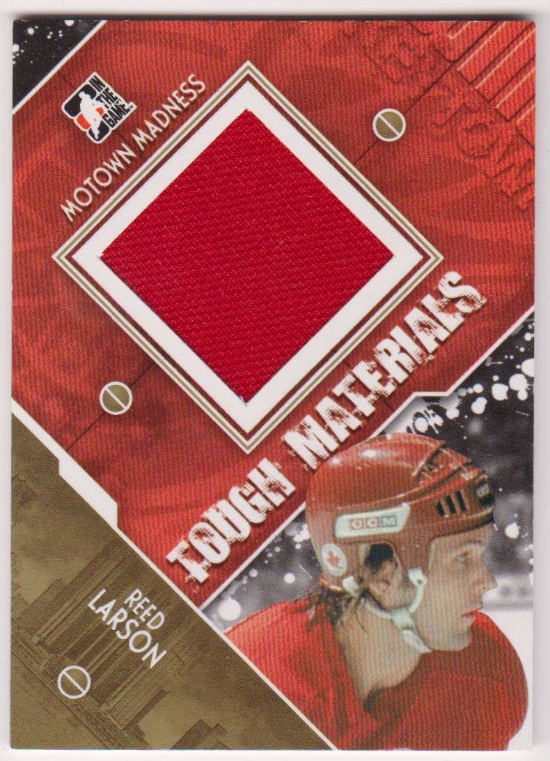 (image for) 2012-13 ITG Motown Madness Tough Materials Gold #TM4 Reed Larson - Jerseys - only 10 Copies