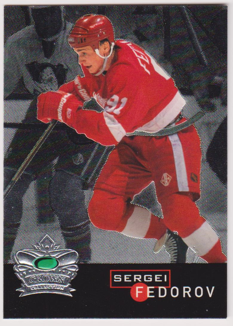 1995-96 Parkhurst International Crown Collection Silver #14 Sergei Fedorov (image for) 1995-96 Parkhurst International Crown Collection Silver #14 Sergei Fedorov