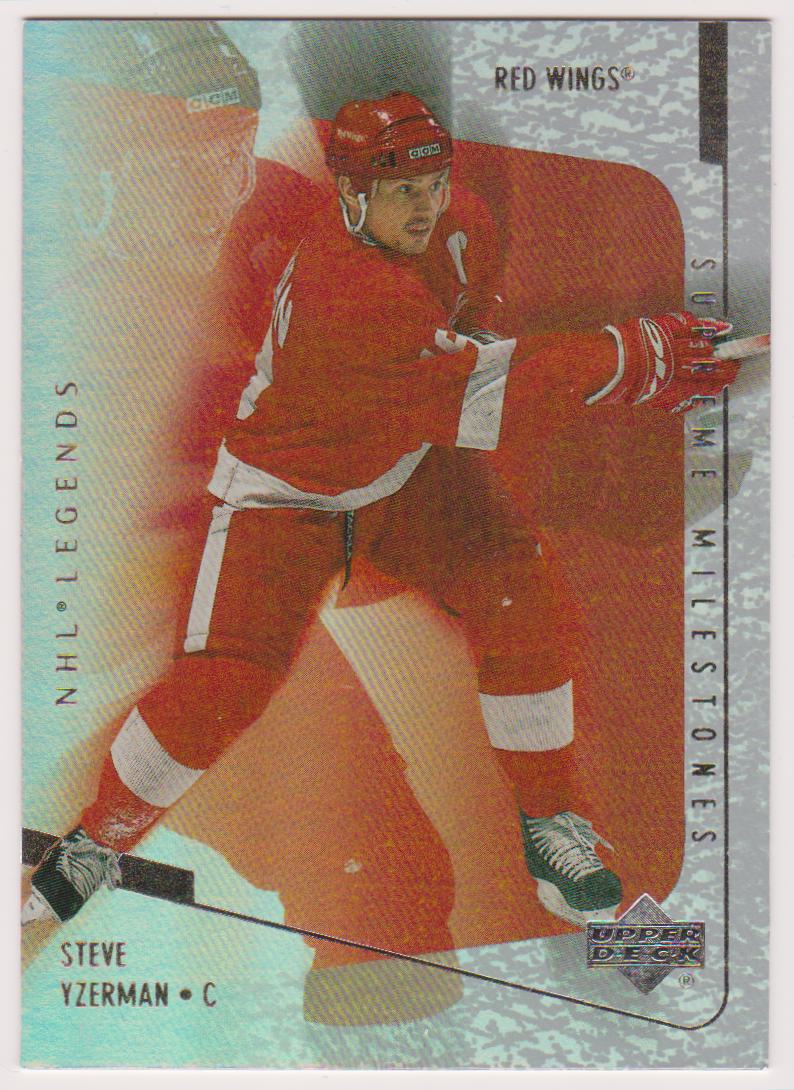 2000-01 Upper Deck Legends Supreme Milestones #SM5 Steve Yzerman (image for) 2000-01 Upper Deck Legends Supreme Milestones #SM5 Steve Yzerman