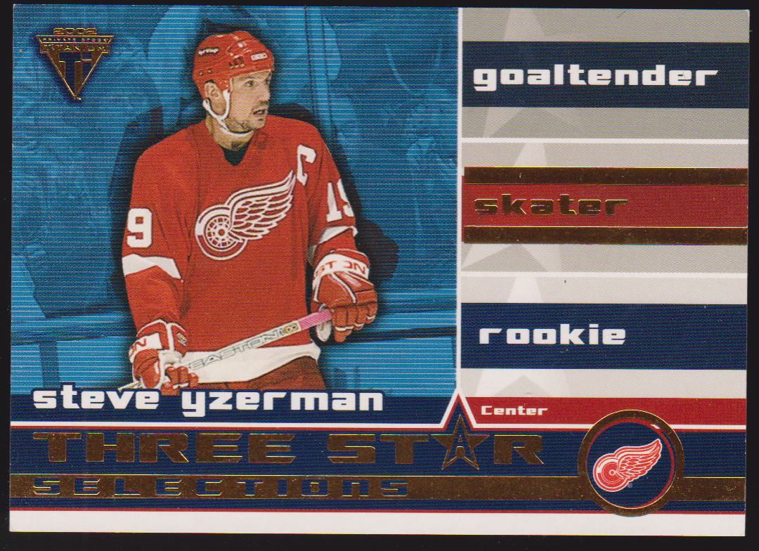 (image for) 2001-02 Titanium Three-Star Selections #15 Steve Yzerman