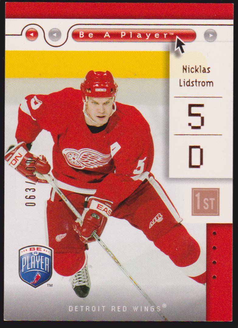 (image for) 2005-06 Be A Player First Period #31 Nicklas Lidstrom 63/100