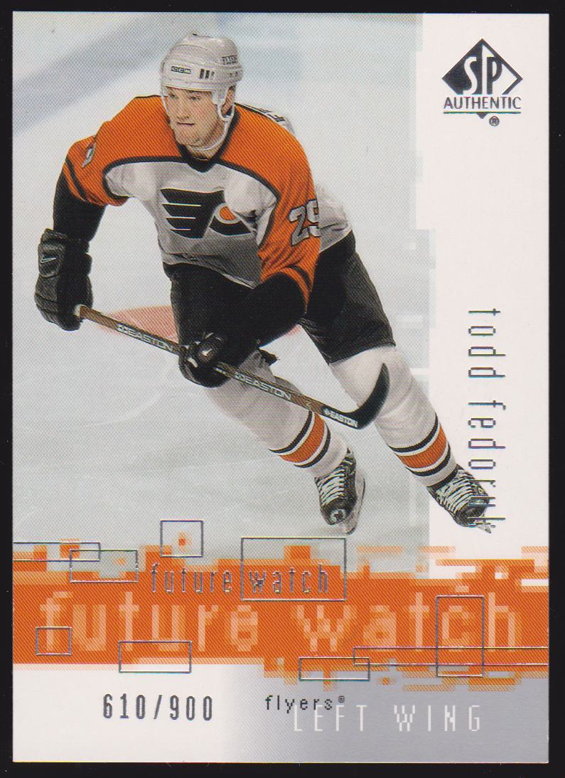 2000-01 SP Authentic #157 Todd Fedoruk RC 610/900 (image for) 2000-01 SP Authentic #157 Todd Fedoruk RC 610/900