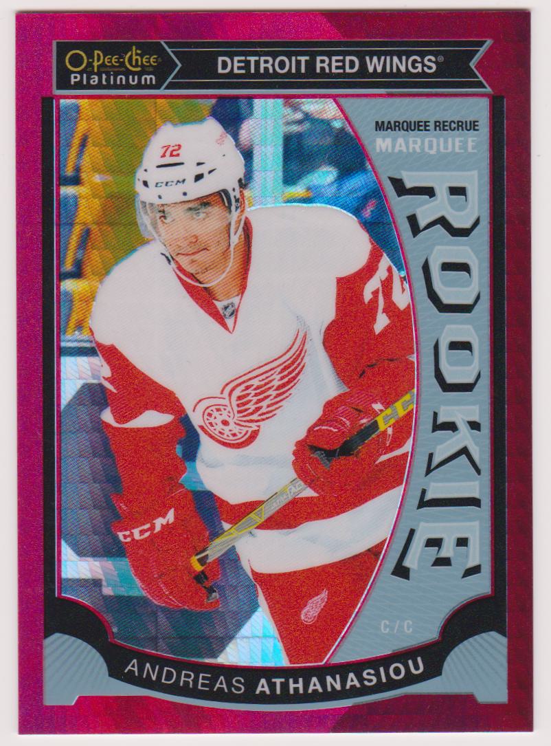 2015-16 O-Pee-Chee Platinum Marquee Rookies Red Prism #M33 Andreas Athanasiou 127/149 (image for) 2015-16 O-Pee-Chee Platinum Marquee Rookies Red Prism #M33 Andreas Athanasiou 127/149
